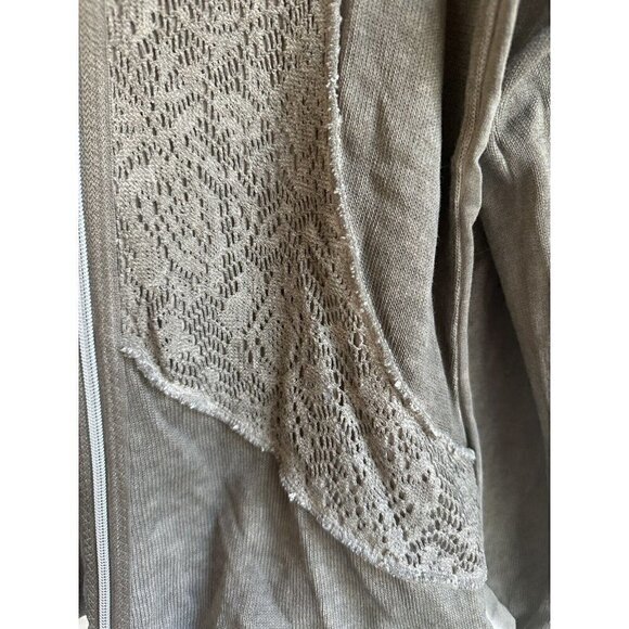 Biba Womens Medium Olive‎ Green Cotton Zip Casual Jacket - Picture 6 of 11